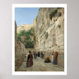 Wailing Wall van Gustav Bauernfeind Poster