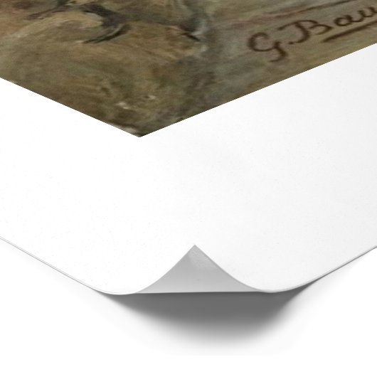 Wailing Wall van Gustav Bauernfeind Poster (Hoek)