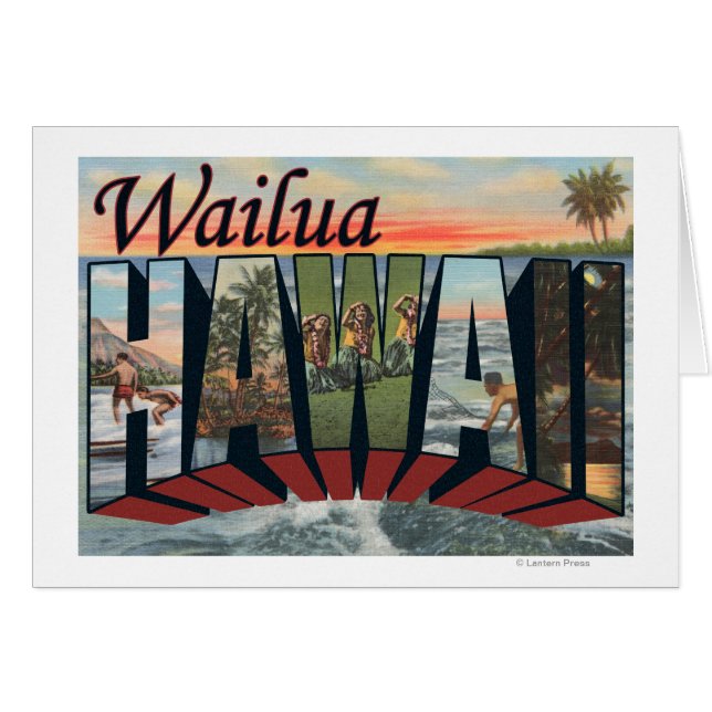 Wailua, HawaiiLarge Letter ScenesWailua, HI (Voorkant Horizontaal)
