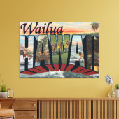 Wailua, HawaiiLarge Letter ScenesWailua, HI Canvas Afdruk (Insitu (Woonkamer))