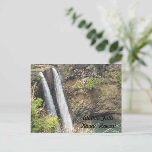 Wailua Herfsten Kauai, Hawaii Briefkaart (Staand voorkant)