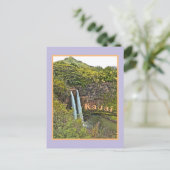 Wailua Waterfall in het Briefkaart Kauai (Staand voorkant)