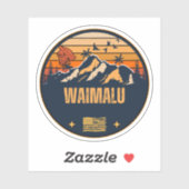 Waimalu, Hawaii Sticker (Vel)
