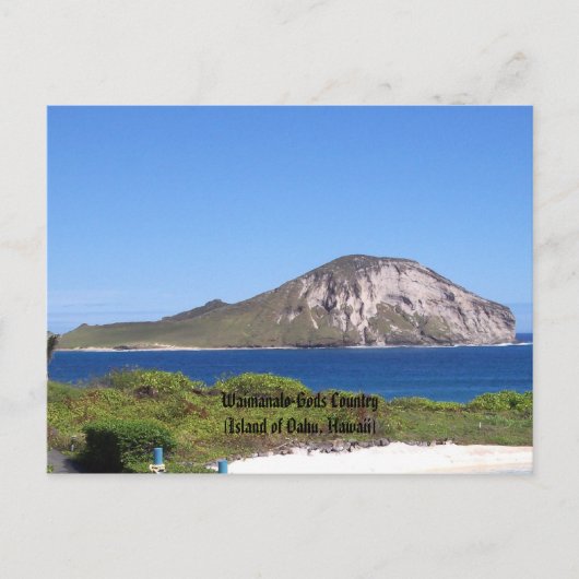 Waimanalo-Gods Country (eiland Oahu, Hawaii) Briefkaart (Voorkant)