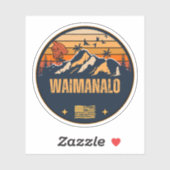 Waimanalo, Hawaï Sticker (Vel)