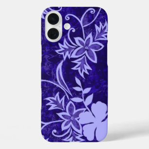 Waimanalo Hawaiian Hibiscus Batik Paars iPhone 16 Plus Hoesje