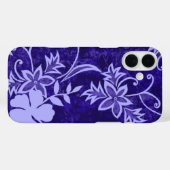 Waimanalo Hawaiian Hibiscus Batik Paars Case-Mate iPhone Case (Achterkant (horizontaal))