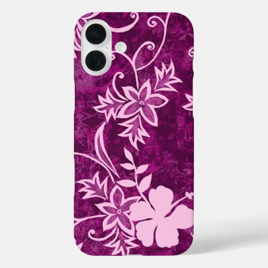 Waimanalo Hawaiian Hibiscus Batik Pink Case-Mate iPhone Case (Achterkant)