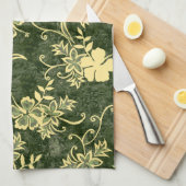 Waimanalo Hawaiian Hibiscus Keukenhanddoek (Quarter Fold)
