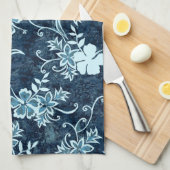 Waimanalo Hawaiian Hibiscus Kitchen Towel Theedoek (Quarter Fold)