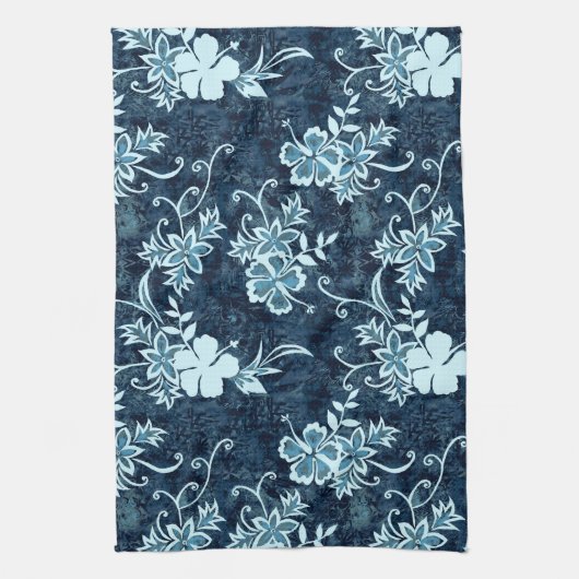 Waimanalo Hawaiian Hibiscus Kitchen Towel Theedoek (Verticaal)