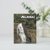 Waimea Audubon Waterfall van het Briefkaart Hawaï (Staand voorkant)