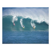 Waimea Bay Big Surf Foto Afdruk (Voorkant)