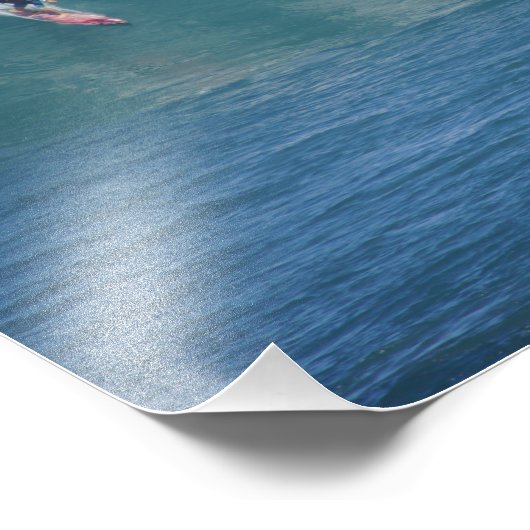 Waimea Bay Big Surf Foto Afdruk (Hoek)