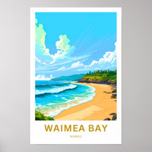 Waimea Bay Hawaii Reisprint Poster