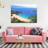 Waimea Bay, Oahu, Hawaii Canvas Afdruk (Insitu (Woonkamer))