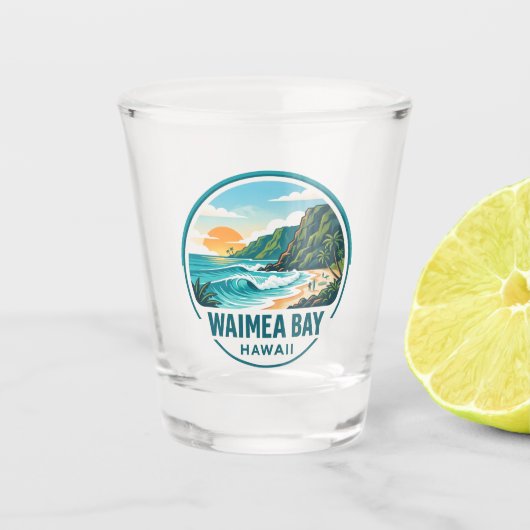 Waimea Bay Shot Glas (Voorkant)