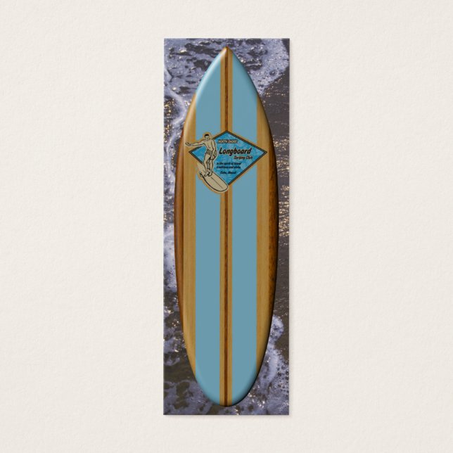 Waimea Bay Surfboard Bladwijzer Mini Visitekaartjes (Voorkant)