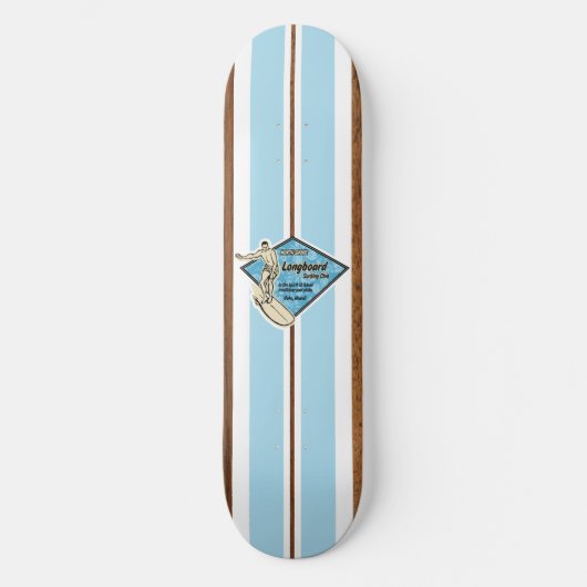 Waimea Bay Vintage Surf Skateboard (Voorkant)