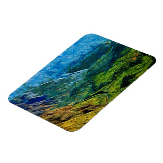 Waimea Canyon Abstracte impressionist Magneet (Linkerzijde)