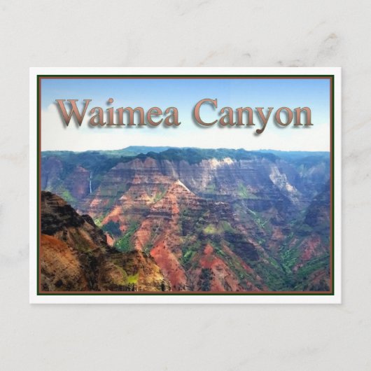 Waimea Canyon, Briefkaart (Voorkant)