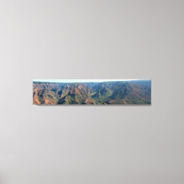 Waimea Canyon Hawaii Panoramische fotografie Canvas Afdruk