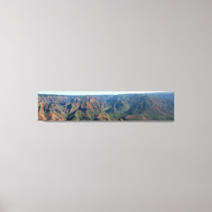 Waimea Canyon Hawaii Panoramische fotografie Canvas Afdruk