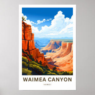 Waimea Canyon Hawaii Reisprint Poster