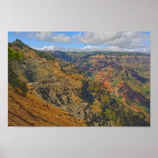 Waimea Canyon, Kauai, Hawaï Poster (Voorkant)