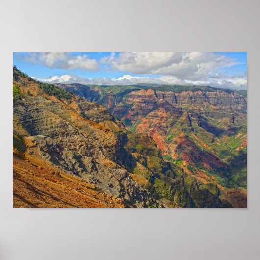 Waimea Canyon, Kauai, Hawaï Poster (Voorkant)