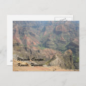 Waimea Canyon Kauai, Hawaii Briefkaart (Voorkant / Achterkant)