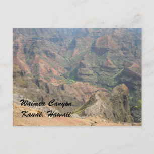 Waimea Canyon Kauai, Hawaii Briefkaart