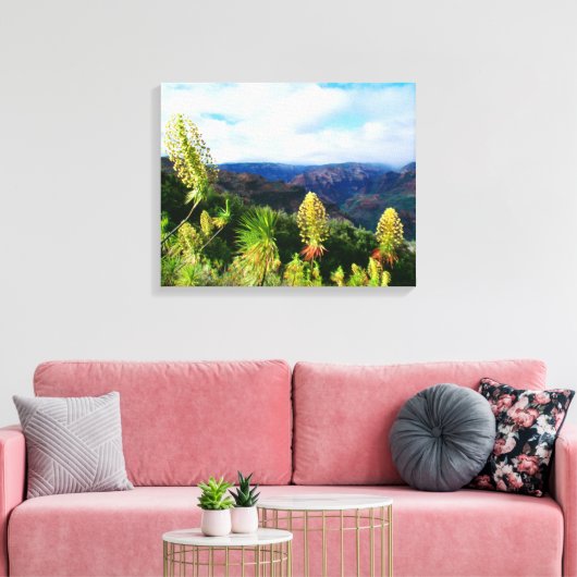 Waimea Canyon | Kauai, Hawaii Canvas Afdruk (Insitu (Woonkamer))