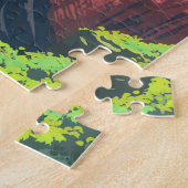 Waimea Canyon Kauai Hawaii Landschap Retro Legpuzzel (Zijkant)