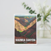 Waimea Canyon Kauai Hawaii Reizen Briefkaart (Staand voorkant)