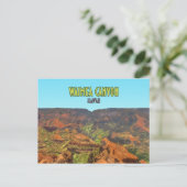 Waimea Canyon Kauai Hawaii Vintage Travel Briefkaart (Staand voorkant)