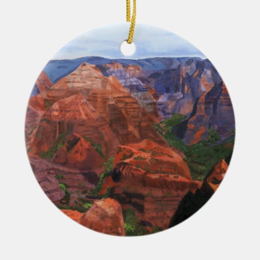 Waimea Canyon Keramisch Ornament (Voorkant)