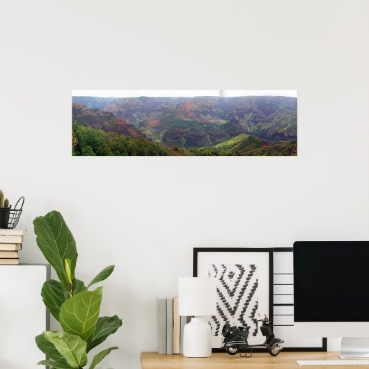 Waimea Canyon Poster (Thuiskantoor)