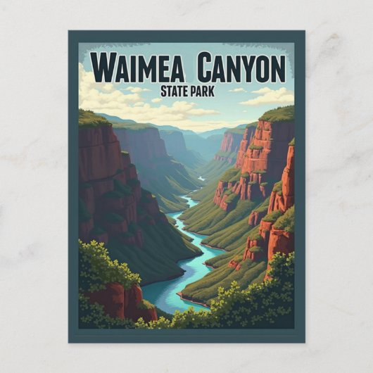 Waimea Canyon State Park, Briefkaart (Voorkant)