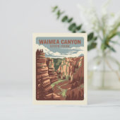 Waimea Canyon State Park, Hawaï Briefkaart (Staand voorkant)