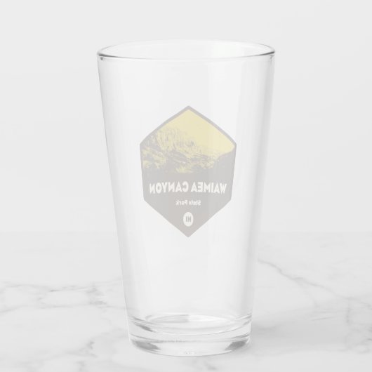 Waimea Canyon State Park Hawaii Glas (Achterkant)