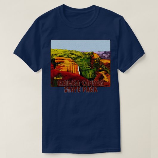 Waimea Canyon State Park Hawaii T-shirt (Design voorkant)
