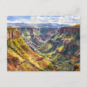 Waimea Canyon State Park, Waterverf schilderij Briefkaart