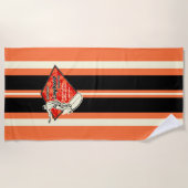 Waimea Gestreept Surfboard Hawaiian Surfer - Sinaa Strandlaken (Voorkant)