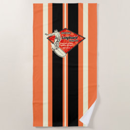 Waimea Gestreept Surfboard Hawaiian Surfer - Sinaa Strandlaken