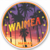Waimea Hawaii Sticker (Voorkant)