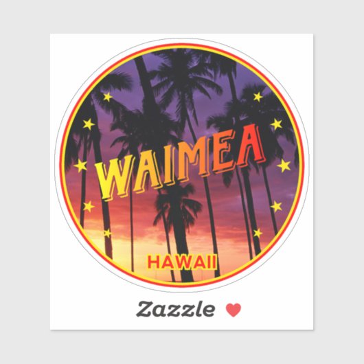 Waimea Hawaii Sticker (Vel)