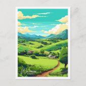 Waimea Hawaii Travel Illustratie Briefkaart (Voorkant)