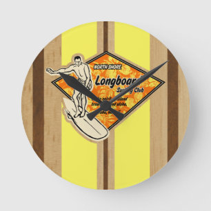 Waimea Surfboard Hawaiian Wall Clocks Ronde Klok