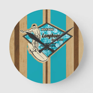 Waimea Surfboard Hawaiian Wall Clocks Ronde Klok